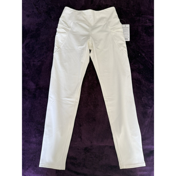 LAYERS Mantra White with Pockets Athletic Leggings NWT Size M - Picture 1 of 3